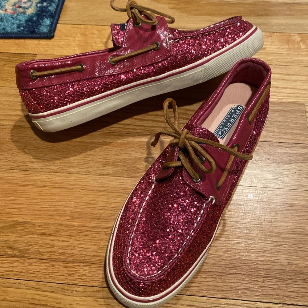 Sperry Top Sider Glitter Shoes (Size 9)